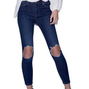 Free People busted knee skinny jeans